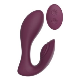 Vibrator za dvostruku stimulaciju u rubin boji 22096-1